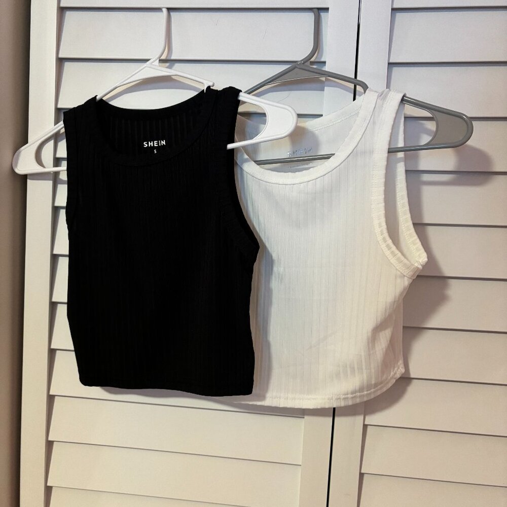 Ribbed fitted tops